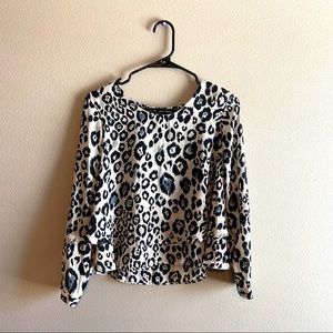 Zara Animal Print Blouse